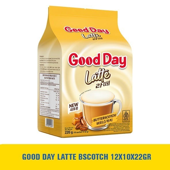 Good Day Latte Original 10 Sachet (22g X 220g) Value Pack