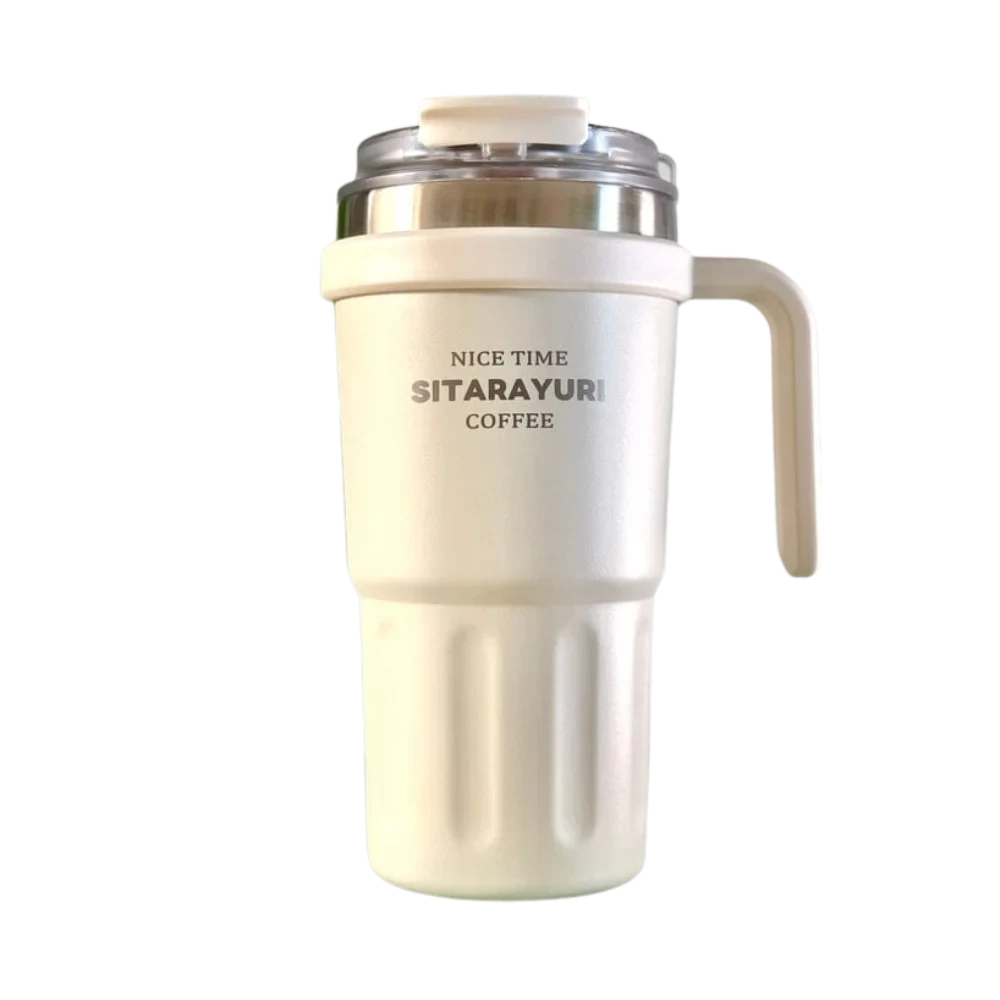 Sitarayuri leak proof tumbler cream white - 600ml
