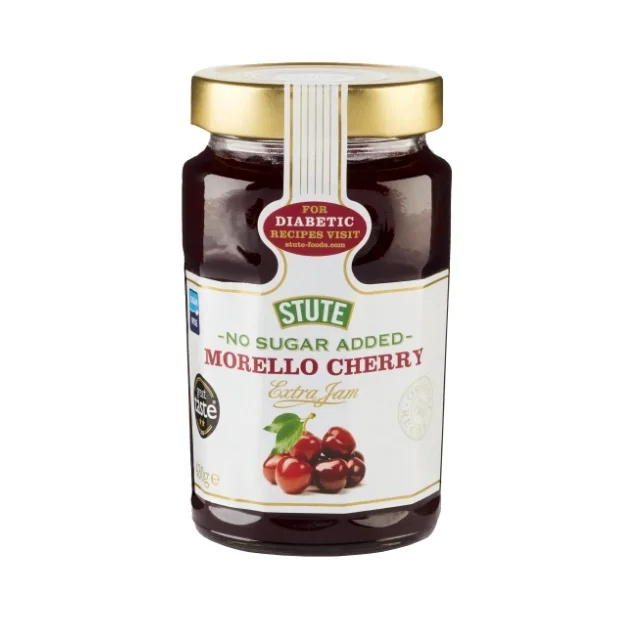STUTE No Sugar Added Morello Cherry Jam 430g (UK)