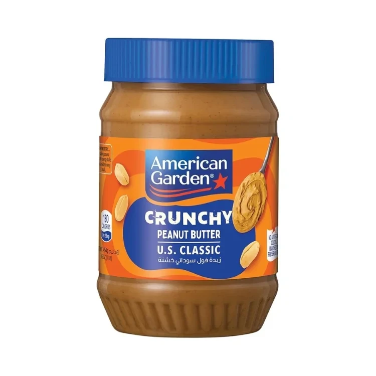 American Garden Crunchy Peanut Butter 511g