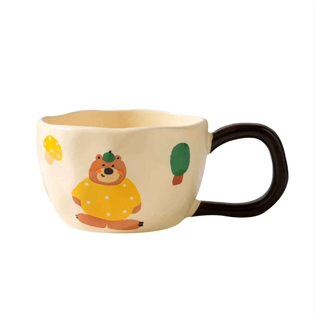 Ceramic Cup 380ml - Yellow Bear