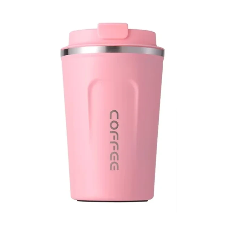 380ml Double Wall Coffee Tumbler -  Lite Pink