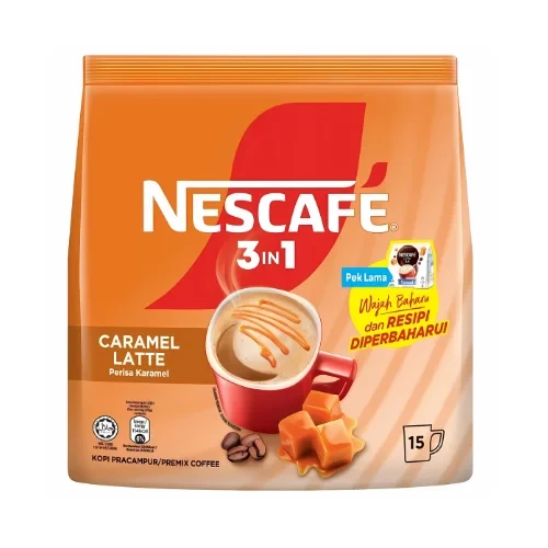 Nescafé 3 in 1 Caramel Latte 15 Sticks - Malaysia