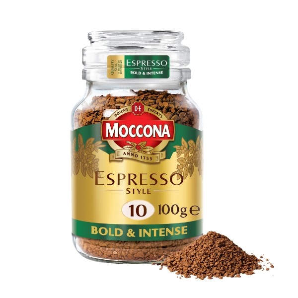 Moccona Espresso Style Instant Coffee – Intensity 10, Bold & Intense (100g)