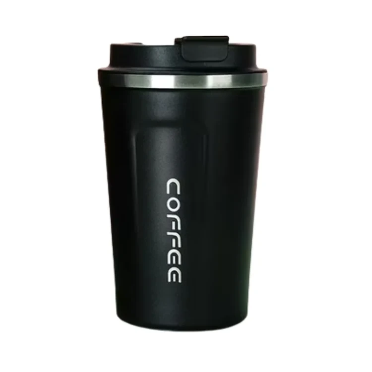 380ml Double Wall Coffee Tumbler - Black