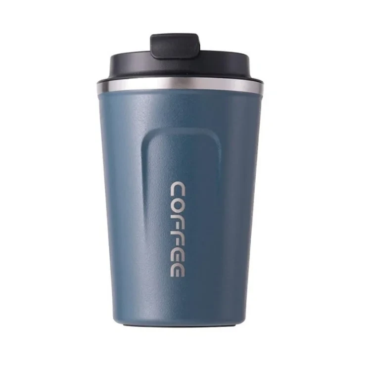 380ml Double Wall Coffee Tumbler - Lite Blue